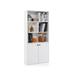 Costway 5-Tier Freestanding Bookcase with Open Cubes and Adjustable Shelf-White