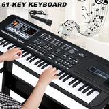 Keyohome 61 Key Quick Start Electric Keyboard Recording Playback Electronic Piano 2 Power Methods Musical Keyboard for Inspiring Musical Talent Keyboard Piano Starter Kit
