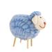 Cute Sheep Figurines Wool Felt Sheep Ornament Farm Animals Toys Wooden Lamb Cubs Collection Decor Plush Doll Photography Props Crafts for Holiday Decor Kids Gift