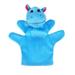 1PC 20CM Plush Hand Puppets Toys Adorable Animal Five-finger Glove Toys Story Prop (Hippo)