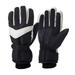 Winter Warm Gloves Plus Velvet Thickened Ski Gloves For Men Outdoor Electric Bike Riding Cold-Proof Touch Screen Waterproof Gloves