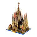 Microworld 3D Metal Puzzle EC36 Sagrada Familia Cathedral Architecture Metal Model Kits 3D Puzzles for Adults DIY Building Model Brain Teaser Toys for Teens