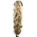 26-Inch Long Messy Curls Claw Clip Ponytail Extensions Synthetic Clip in Drawstring Curly Ponytail Hairpiece Jaw Clip Hair Exten