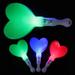 4 Pcs Heart Wand Glowstick Light up Toy Party Sticks Concert Love Pentagram
