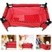 Dollhouse Cradle Toy Home Decoration Child Decorations Cloth Plastic Furniture Cot for Kids The Red Furnishings