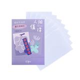 Chicmine 100Pcs/Box Essence Blotting Paper Soft Delicate Unbreakable Double-sided Botanical Fragrance Makeup Tool Flax Facial Oil-absorbing Paper for Women