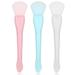 Ouligay 3PCS Silicone Face CM31 Mask Brush Applicator Double-Ended Face Mask Brush Flexible Facial Mud Mask Applicator Brush for Mud Clay Modeling Mask Body Lotion