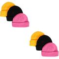 Autumn Knitted Warm Ski Skull Cap Hat for Women Miss 6 Pcs Big Head Wild Acrylic Bonnet Hats