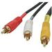 Open Box Cables To Go 40448 6 Feet A/V Cable - 3 x RCA Male/Male - Black