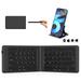 Foldable Bluetooth Keyboard Wireless Folding Keyboard Multi-Device and Rechargeable Portable Keyboard for iPhone iPad Android Windows Laptop Desktop Tablet and PC