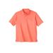 Men's Big & Tall Shrink-Less™ Lightweight Polo T-Shirt by KingSize in Coral Pink (Size 8XL)