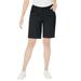 Plus Size Women's Classic Cotton Denim Shorts by Jessica London in Black (Size 26 W) 100% Cotton Jean