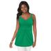 Plus Size Women's Shirred Tank by Jessica London in Kelly Green (Size 18/20)