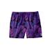 Men's Big & Tall 5" Flex Swim Trunk with Super Stretch Liner by Meekos in Bright Purple Leaf (Size 6XL)