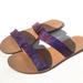 J. Crew Shoes | J.Crew Malta Fabric Flat Sandals - Size 9 | Color: Pink/Purple | Size: 9