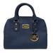 Michael Kors Bags | Michael Kors Cindy Dome Small Satchel Saffiano Leather Navy Gold | Color: Blue/Gold | Size: Os