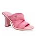 Coach Shoes | Coach - Quentin Slip-On Crisscross Crochet Sandals. Size 7.5, No Box | Color: Pink | Size: 7.5