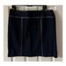 Michael Kors Skirts | Michael Kors 16 Dark Denim Faux Leather Trim Knee Length Jean Side Zip Skirt, | Color: Blue | Size: 16