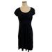 Athleta Dresses | Athleta Black Jersey Knit Short Sleeve Dress Scoop Neck Women's S Small | Color: Black | Size: S
