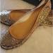 J. Crew Shoes | Jcrew Lulu Glitter Ballet Slippers | Color: Gold | Size: 6.5