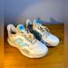 Adidas Shoes | Adidas Women's Web Boost - Size: 8.5 - Gz6455 - Off White / Ecru Tint - Metallic | Color: Blue/White | Size: 8.5