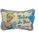 Disney Accents | Disney Cinderella Throw Pillow Believe In Your Dreams Vintage New | Color: Blue | Size: 12" X 8" X 5"