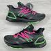 Adidas Shoes | Adidas Men’s Ultra Boost 20 Lab Running Black Green Pink Shoes Gz7362 Sz 9.5 | Color: Black/Pink | Size: 9.5