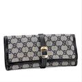 Gucci Bags | Gucci Vintage Monogram Canvas Jewelry Roll Holder Travel Case Wallet | Color: Blue | Size: Os