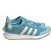 Adidas Shoes | Adidas Womens Flashback Trainers Flb Retro Running Shoes Ice Blue White Size 6 | Color: Blue/White | Size: 6