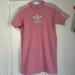 Adidas Dresses | Adidas Hoodie Dress With Pockets | Color: Pink/White | Size: Xlg