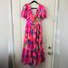 Lilly Pulitzer Dresses | Lilly Pulitzer Grace Short Sleeve Midi Dress New With Tag Size 10 Easter Maxi | Color: Pink/Purple | Size: 10