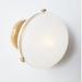 Anthropologie Accents | Anthropologie Margie Sconce Light Brass | Color: Gold/White | Size: Os