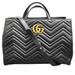 Gucci Bags | Gucci Gg Marmont Medium Top Handle Shoulder Bag Black | Color: Black | Size: Os