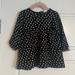 Zara Dresses | $15 Add On Zara Baby Polka Dot Dress Knit Long-Sleeve Sweater 18-24m | Color: Black/Tan | Size: 18-24mb