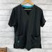 Carhartt Tops | Carhartt Scrub Shirt Adult Large Black Pockets Short Sleeve | Color: Black | Size: L