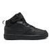 Nike Shoes | Nike Little Kids Court Borough Mid 2 Stay-Put Closure Casual Sneakers | Color: Black | Size: Various