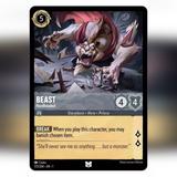 Disney Toys | Beast From Beauty And The Beast - Disney Lorcana Trading Card Tcg | Color: Black | Size: Osbb