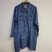 Levi's Dresses | Levis Womens Blue Denim Ellie Shirt Dress Size 2x Collared Snap Button Western | Color: Blue | Size: 2x