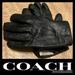 Coach Accessories | Coach Mens Leather Gloves, Cashmere Lining, Made In Hungary | Color: Black/Tan | Size: Large