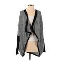 Lauren Hansen Cardigan Sweater: Black Color Block Sweaters & Sweatshirts - Women's Size Small