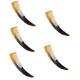 DOITOOL 5pcs Horn Scraping Tube Massage Tool Hair Scalp Massager Scalp Massager Brush Scalp Massage Brush Natural Horn Comb Styling Comb Hairdressing Tool Travel Fashion Horns