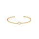 Armreif ELLI "Armreif Bangle Synthetischer Opal Trend 925 Silber" Armbänder Gr. 16 cm, mit Stein, Silber 925 (Sterlingsilber), goldfarben (gold, weiß) Damen Armreifen