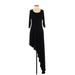 Lulus Casual Dress - High/Low: Black Dresses - Women's Size Small