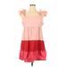 Lauren Conrad Casual Dress - Mini Square Sleeveless: Pink Dresses - Women's Size X-Large