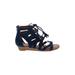 Sonoma Goods for Life Wedges: Blue Solid Shoes - Women's Size 5 1/2 - Open Toe