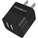 ChargeWorx 2-Port USB-A Wall Charger (Black) CX3052BK