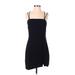 Zara Casual Dress - Mini: Black Solid Dresses - Women's Size Small