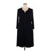 Market and Spruce Casual Dress - Shirtdress: Black Solid Dresses - Women's Size 2X