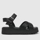schuh Wide Fit wide fit tera sandals in black