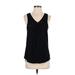 Maurices Sleeveless Blouse: Black Tops - Women's Size Small